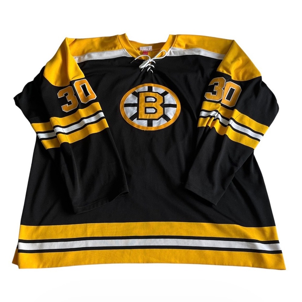 MITCHELL & NESS NHL BOSTON BRUINS GERRY CHEEVERS AUTHENTIC JERSEY 1971-72 4XL 60